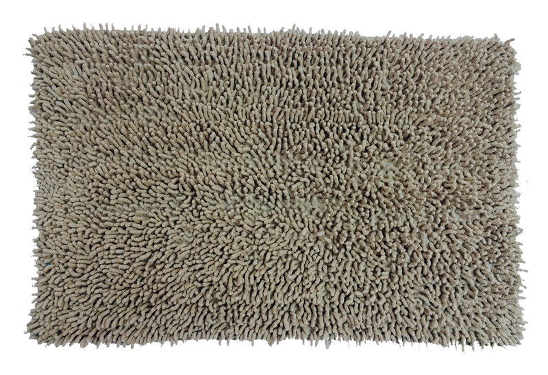 Χαλάκι Μπάνιου Praktiker Shaggy 80x50cm Μπεζ