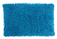 Χαλάκι Μπάνιου Praktiker Shaggy 80x50cm Τιρκουάζ