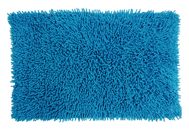 Χαλάκι Μπάνιου Praktiker Shaggy 80x50cm Τιρκουάζ