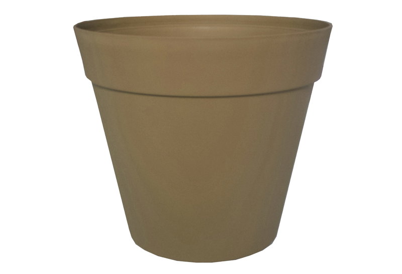 Γλάστρα Telcom Chicago Φ25x22cm Taupe