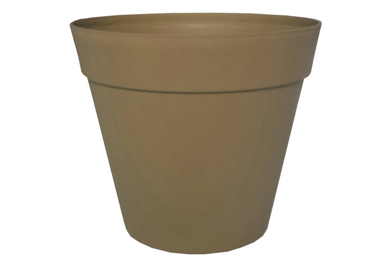 Γλάστρα Telcom Chicago Φ35x31cm Taupe