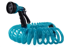 Σετ Λάστιχο Ποτίσματος Home&Camp Spiral 10m Γαλάζιο