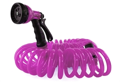 Σετ Λάστιχο Ποτίσματος Home&Camp Spiral 10m Φούξια