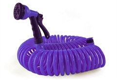 Σετ Λάστιχο Ποτίσματος Home&Camp Spiral 15m Μωβ