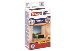 Σήτα Παραθύρου Σταθερή Tesa Comfort 130x150cm Μαύρη
