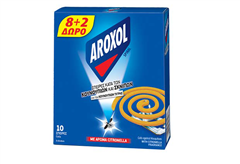 Εντομοαπωθητικές Σπείρες Aroxol Spiral με Citronella 8+2 Δώρο