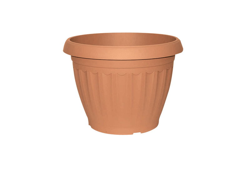 Γλάστρα Plastona Corfu Φ35x26cm Terracotta