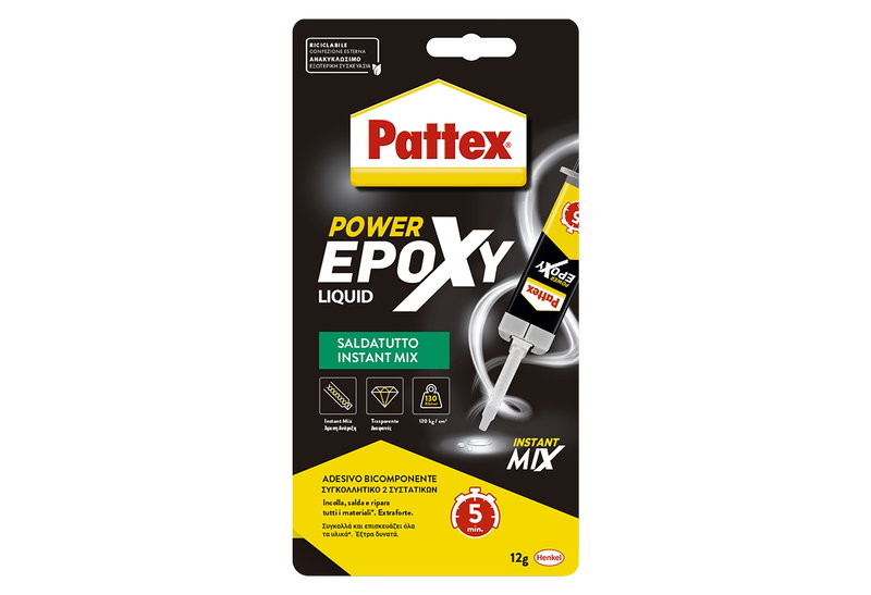 Εποξική Κόλλα Pattex Power Epoxy Universale Instant Mix 11ml/12gr