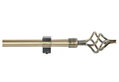 Κουρτινόβεργα Central Home Flower Επεκτεινόμενη Φ9/12mm 60/120cm Μπρονζέ