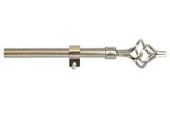 Κουρτινόβεργα Central Home Flower Επεκτεινόμενη Φ9/12mm 60/120cm Χρωμέ