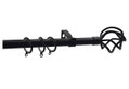 Κουρτινόβεργα Central Home Murchia Επεκτεινόμενη Φ16/19mm 160/300cm Μαύρο Ματ