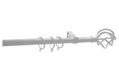 Κουρτινόβεργα Central Home Murchia Επεκτεινόμενη Φ16/19mm 160/300cm Λευκό Ματ