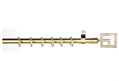 Κουρτινόβεργα Central Home Square Επεκτεινόμενη Φ16/19mm 160/310cm Μπρονζέ