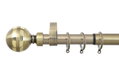 Κουρτινόβεργα Central Home Round Επεκτεινόμενη Φ25/28mm 160/300cm Μπρονζέ
