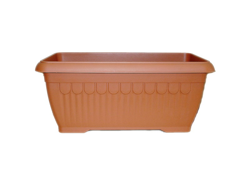Ζαρντινιέρα Plastona Αθηνά Μ100xΠ43xΥ35cm Κεραμιδί
