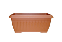Ζαρντινιέρα Plastona Αθηνά Μ60xΠ32xΥ26cm Κεραμιδί