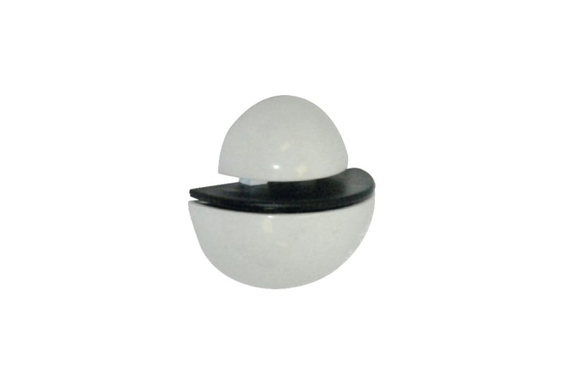 Βάση Στήριξης Ραφιών Ball 15mm Λευκή 1 Τεμάχιο