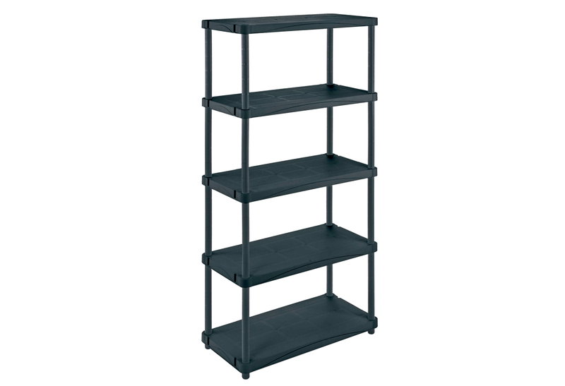 Ραφιέρα Terry Qblack Μ80xΠ40xΥ173.4cm με 5 Ράφια