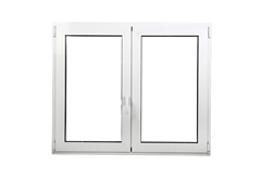 Παράθυρο PVC Δίφυλλο Ανοιγόμενο/Ανακλινόμενο Λευκό 100x100cm