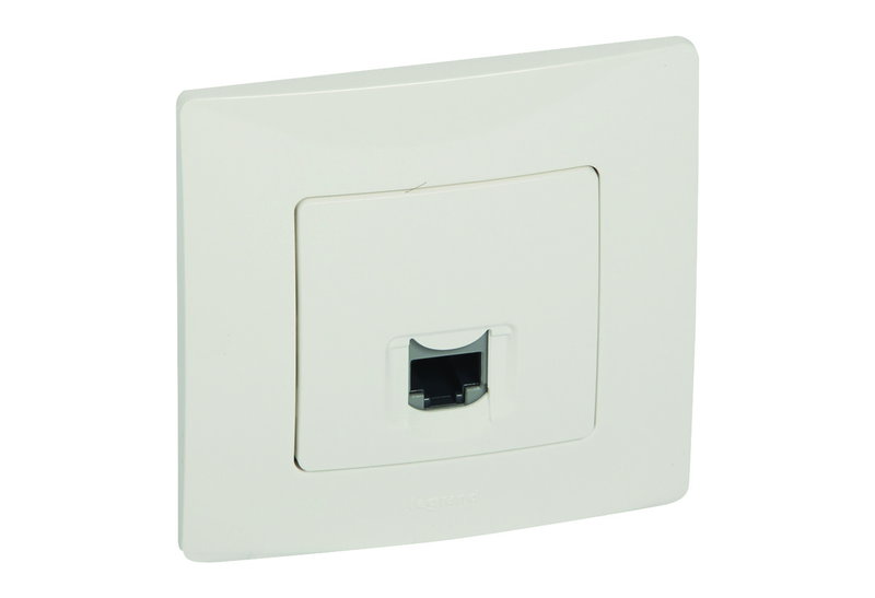 Legrand Niloe Πρίζα Δικτύου RJ45 με Πλαίσιο Λευκή