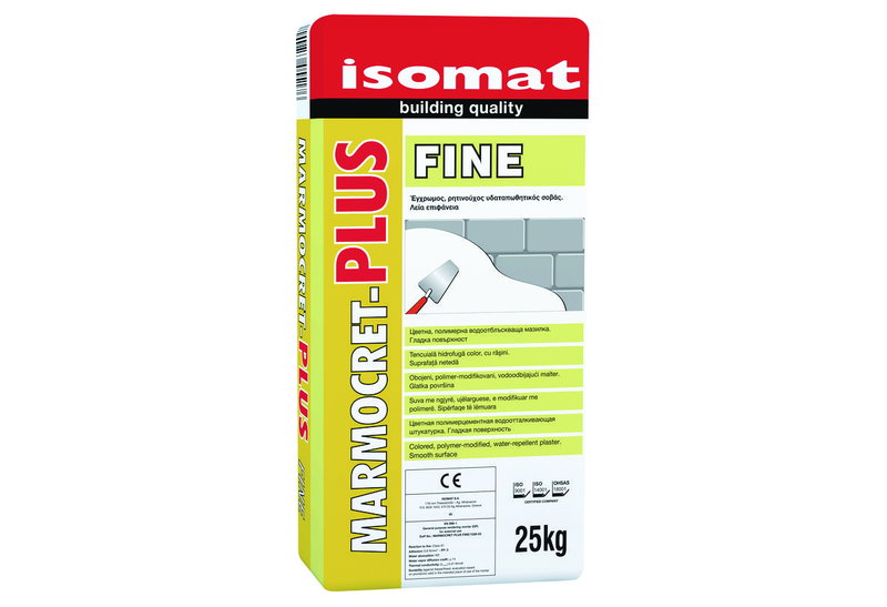 Έτοιμος Σοβάς Isomat Marmocret Fine Plus Λευκό 25Kg