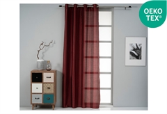 Κουρτίνα Easy Home Corpus 260X140cm Μπορντό Ταφτάς Τρουκς