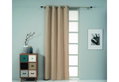Κουρτίνα Easy Home Ursa Suede 250x140cm Μπεζ με Τρουκς