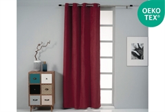 Κουρτίνα Easy Home Ursa Suede 250x140cm Μπορντo με Τρουκς