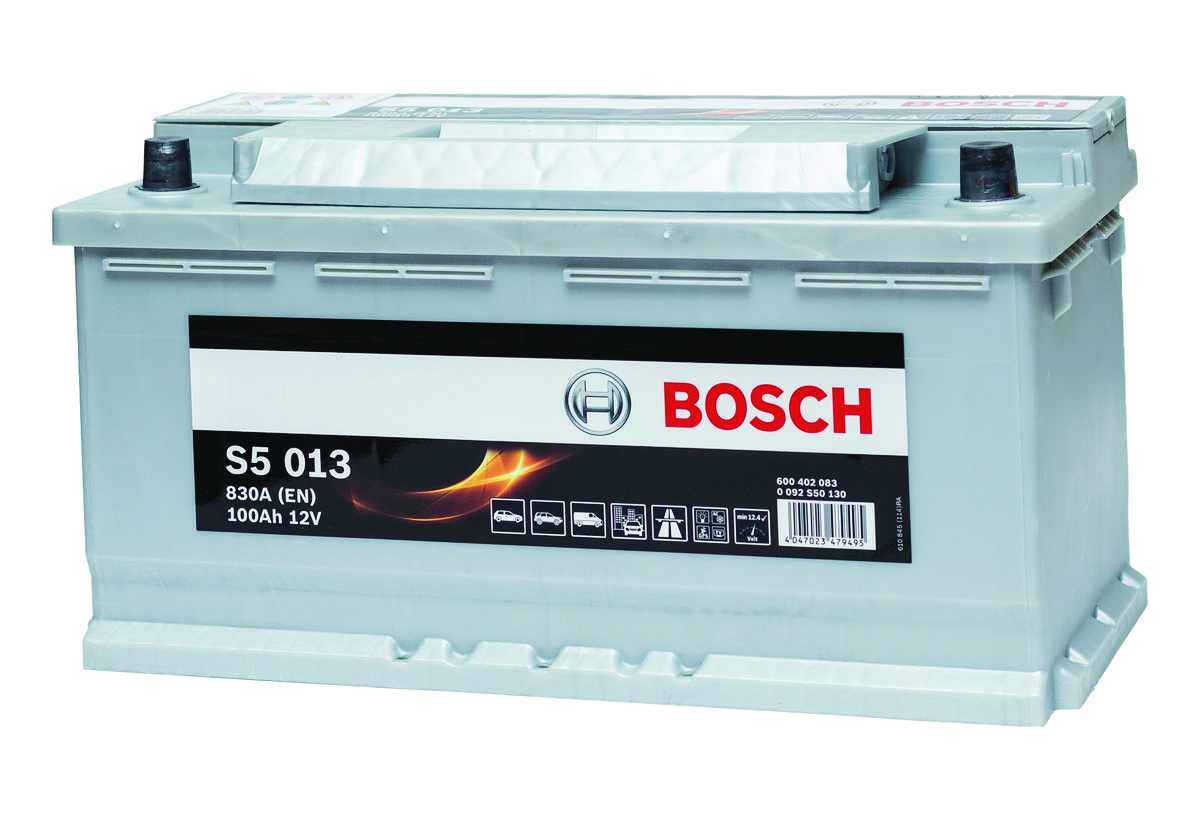 Bosch S5013 - Autobatterie - 100A/h - 830A - Blei-Säure-Technologie - für  Fahrzeuge ohne Start-Stopp-System