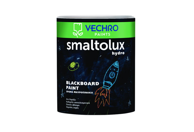 Βερνίκι Ξύλου Vechro Smaltolux Hydro Black Board Μαύρο 750ml