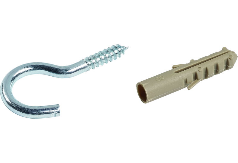 Γάντζος Lux 25X4mm Βιδωτός Σετ 4 Τεμαχίων