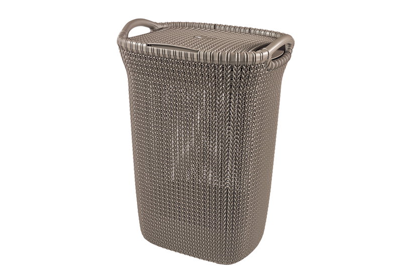 Καλάθι Άπλυτων Curver Knit 57L Καφέ