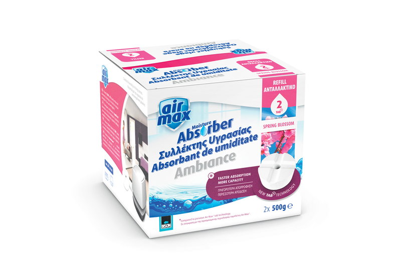 Ανταλλακτικά Συλλέκτη Υγρασίας Bison Air Max Ambiance Spring Bloss 2x500gr