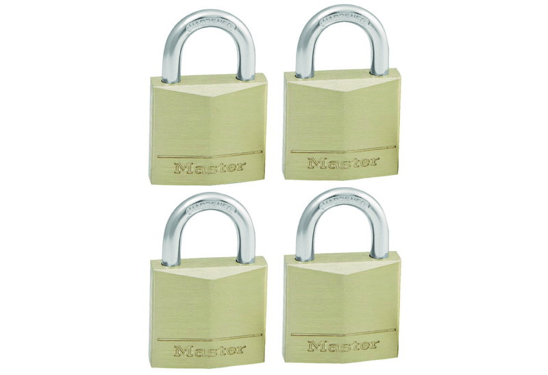 Λουκέτο Masterlock Μπρούτζινο 30mm Σετ 4 Τεμάχια