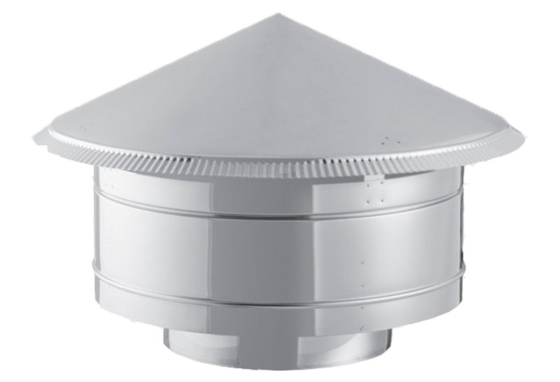 Καπέλο Καπνοδόχου Inox Φ.120mm Αντιανεμικό