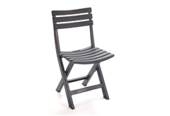 Καρέκλα Komodo Πλαστική Ανθρακί Μ44XΠ41XΥ78cm