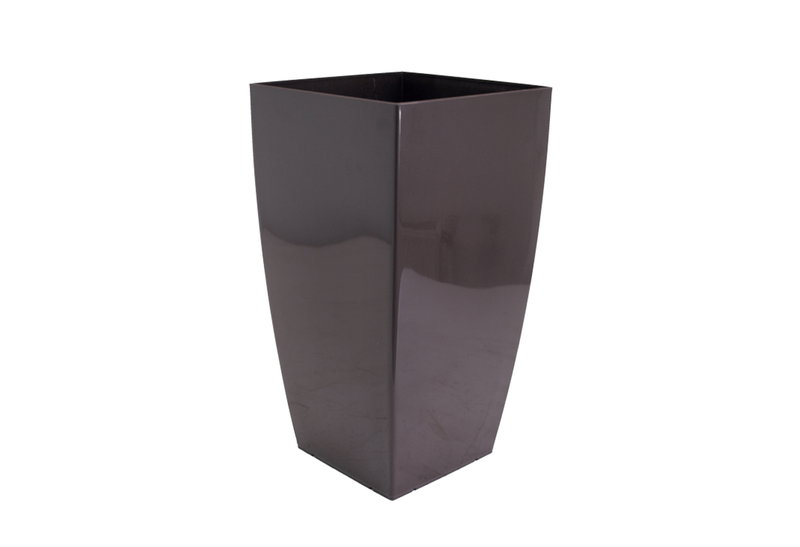 Γλάστρα Plastona Tetra Μ31xΠ31xΥ56.5cm Spicy Καφέ