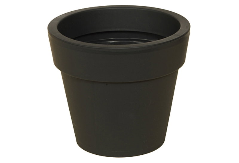 Γλάστρα Miltoplast Ios Φ25x23cm Ανθρακί