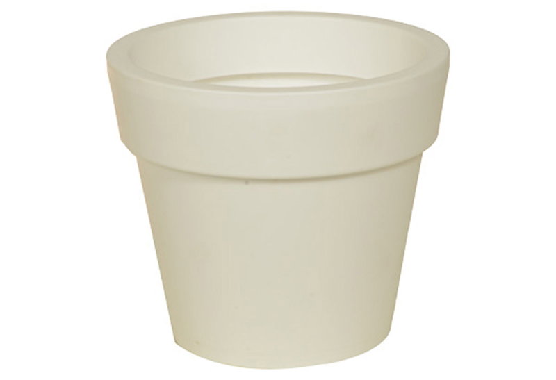 Γλάστρα Miltoplast Ios Φ20x18cm Λευκή