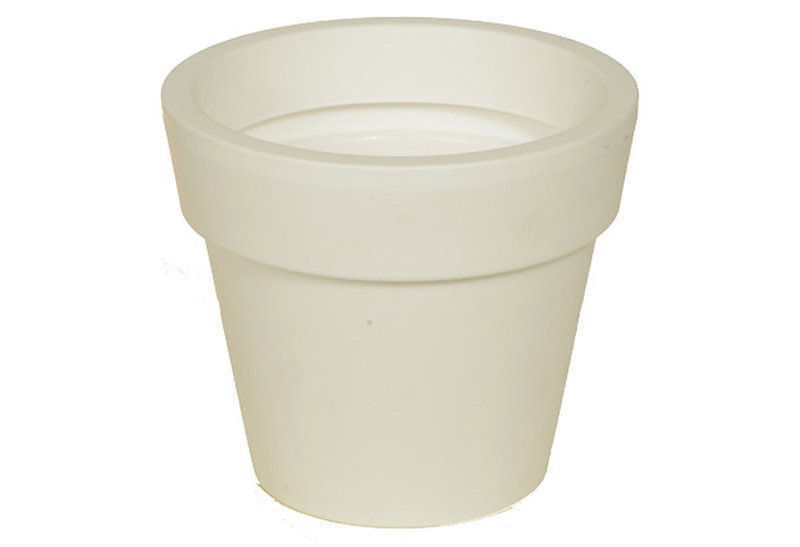Γλάστρα Miltoplast Ios Φ25x23cm Λευκή