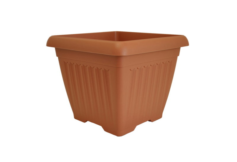 Γλάστρα Plastona Corfu Μ50xΠ50xΥ41cm Terracotta