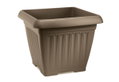 Γλάστρα Plastona Corfu Μ40xΠ40xΥ33cm Καφέ