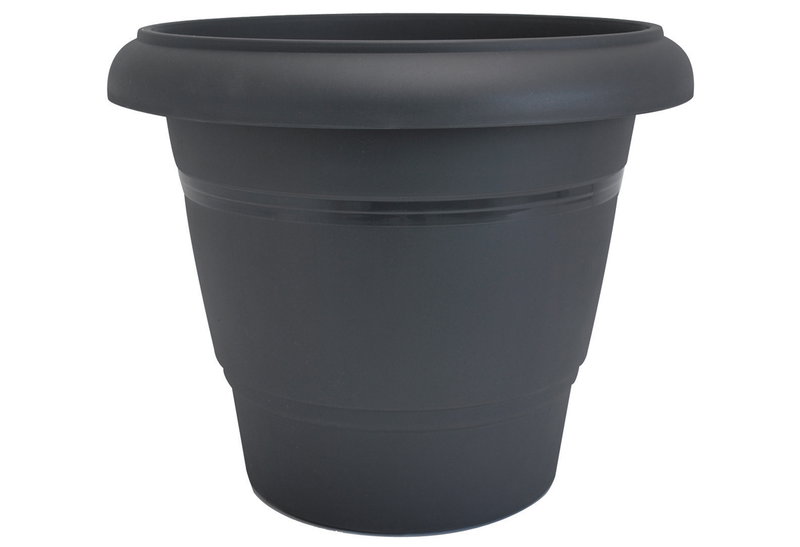 Γλάστρα Plastona Festone Φ15x12.5cm Ανθρακί