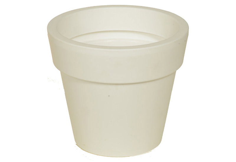 Γλάστρα Miltoplast Ios Φ30x27cm Λευκή