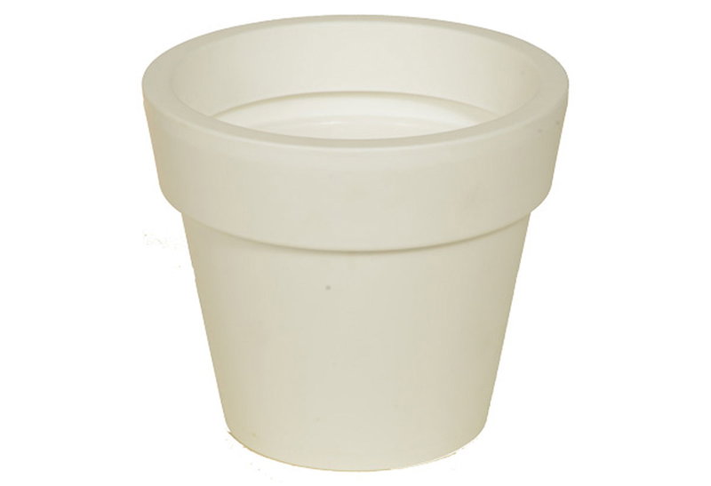 Γλάστρα Miltoplast Ios Φ35x31.5cm Λευκή