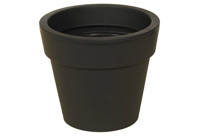 Γλάστρα Miltoplast Ios Φ35x31.5cm Ανθρακί
