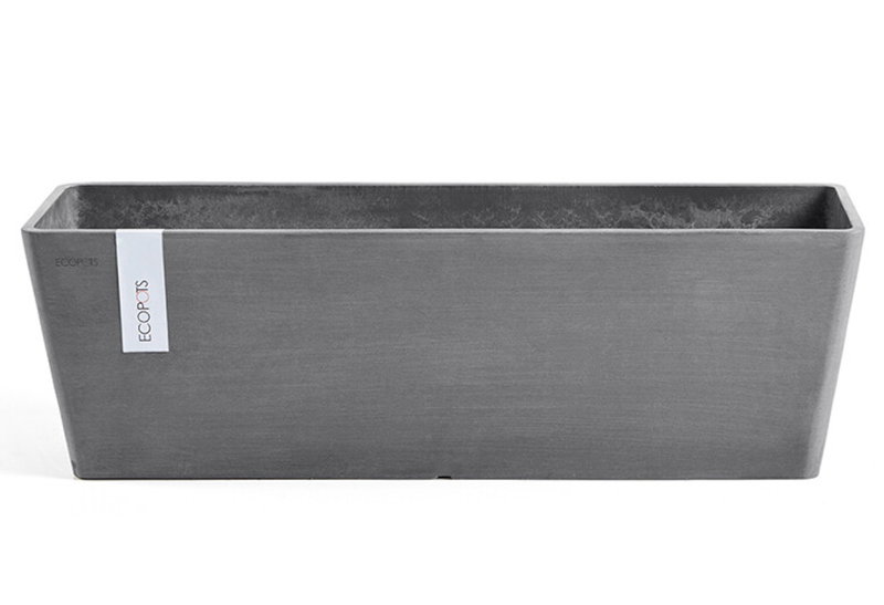 Ζαρντινιέρα Ecopots Balcony Μ45xΠ17xΥ17cm Γκρι
