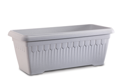 Ζαρντινιέρα Plastona Αθηνά Μ100xΠ43xΥ35cm Γρανίτης