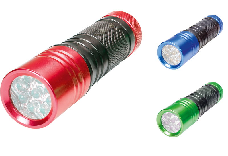 Φακός με 9 Led σε Διάφορες Αποχρώσεις