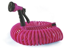 Σετ Λάστιχο Ποτίσματος Home&Camp Spiral 15m Φούξια